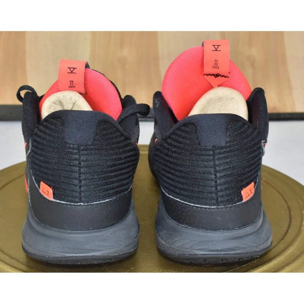 Nike Kyrie 5 Low Men Shoes Size 8 Black Bright Crimson Red Basketball Sneakers